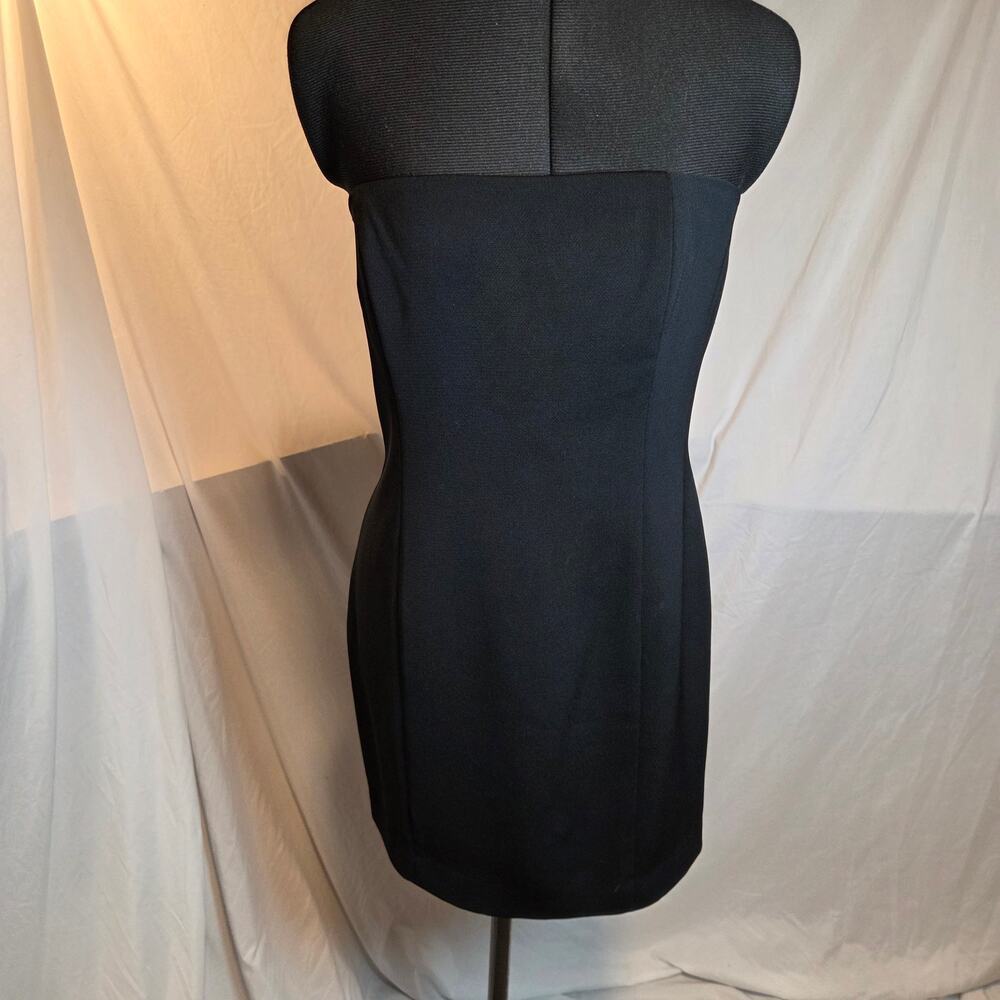 Hugo Buscati Collection Strapless Sheath Little Black Dress USA Womens 10